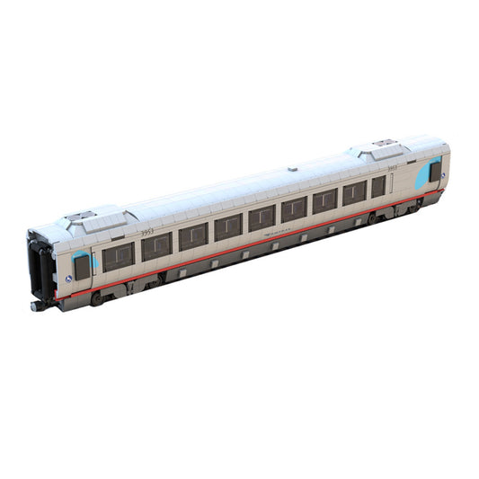 amtrak acela business class coach building set | moc-116813 - 1