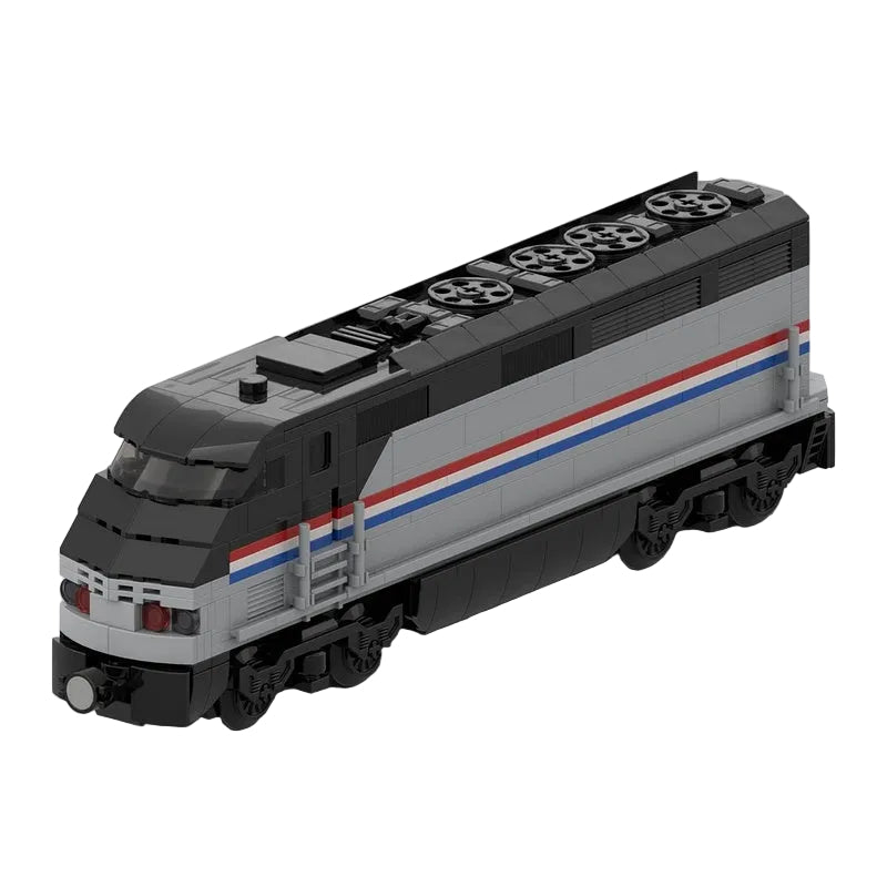 Amtrak F59PHI MOC Passenger Train Building Kit | Modern Locomotive Model - 1
