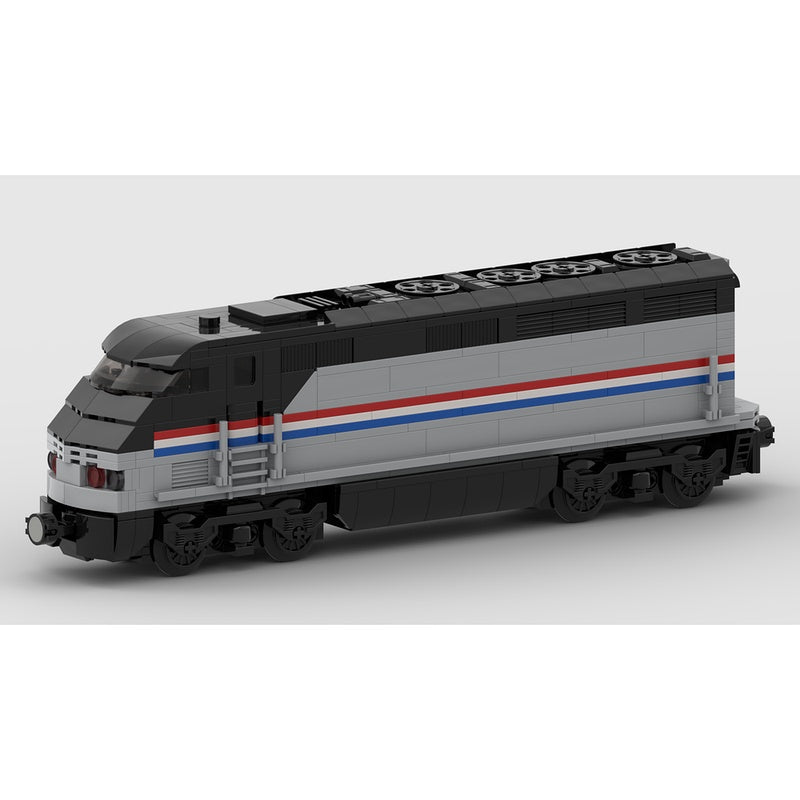 Amtrak F59PHI MOC Passenger Train Building Kit | Modern Locomotive Model - 2