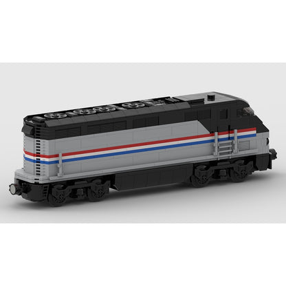 Amtrak F59PHI MOC Passenger Train Building Kit | Modern Locomotive Model - 3