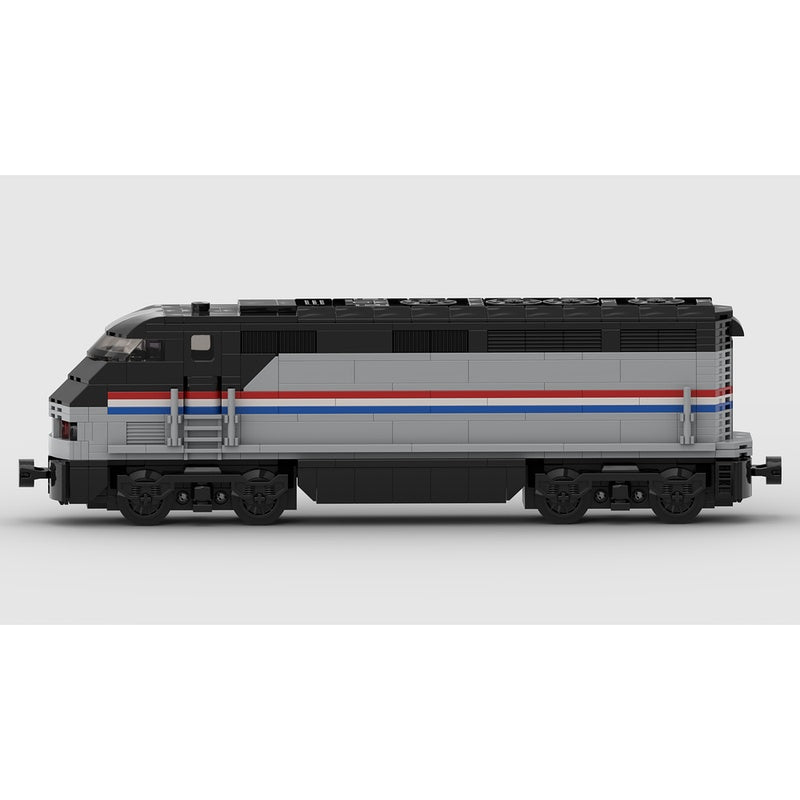 Amtrak F59PHI MOC Passenger Train Building Kit | Modern Locomotive Model - 4