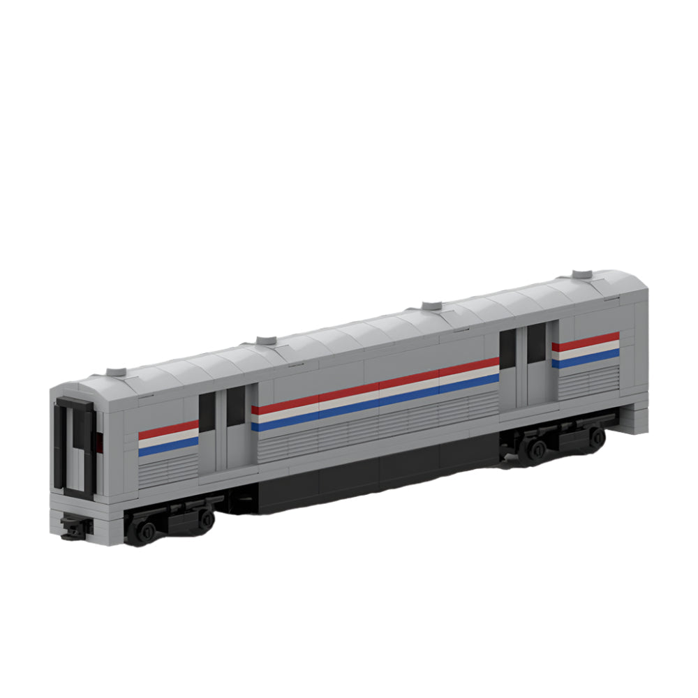 Amtrak Viewliner Baggage Coach Building Kit | 4-Wide | LEGO-Compatible MOC - 1