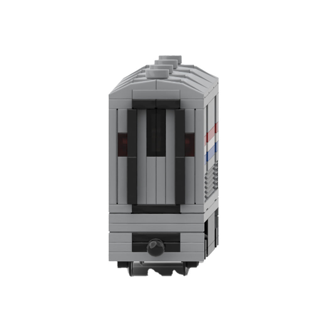 Amtrak Viewliner Baggage Coach Building Kit | 4-Wide | LEGO-Compatible MOC - 3