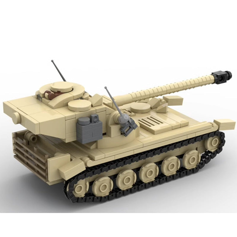 AMX-13/90 Light Tank MOC Building Kit | Military Armored Vehicle Model - 6