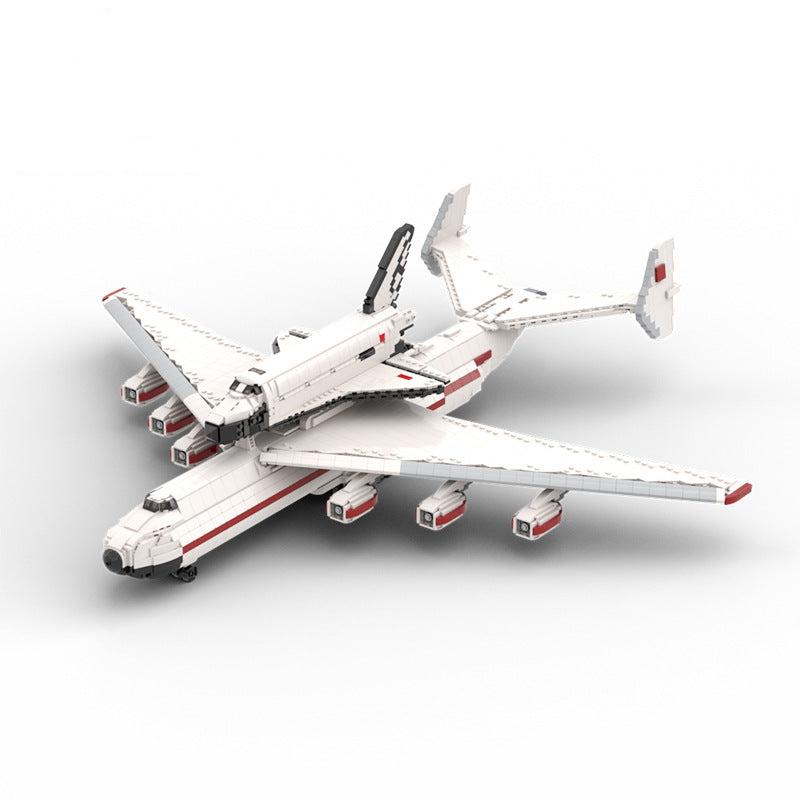 AN-225 Carrier Aircraft 1:110 Building Kit | LEGO-Compatible MOC - 1