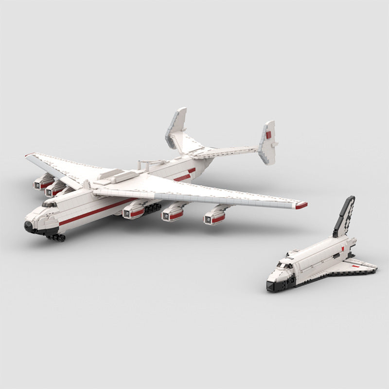 AN-225 Carrier Aircraft 1:110 Building Kit | LEGO-Compatible MOC - 2