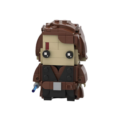 anakin skywalker brickheadz moc | lego-compatible star wars set - 1