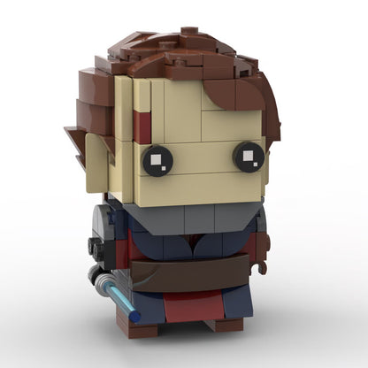 anakin skywalker brickheadz moc | lego-compatible star wars set - 2