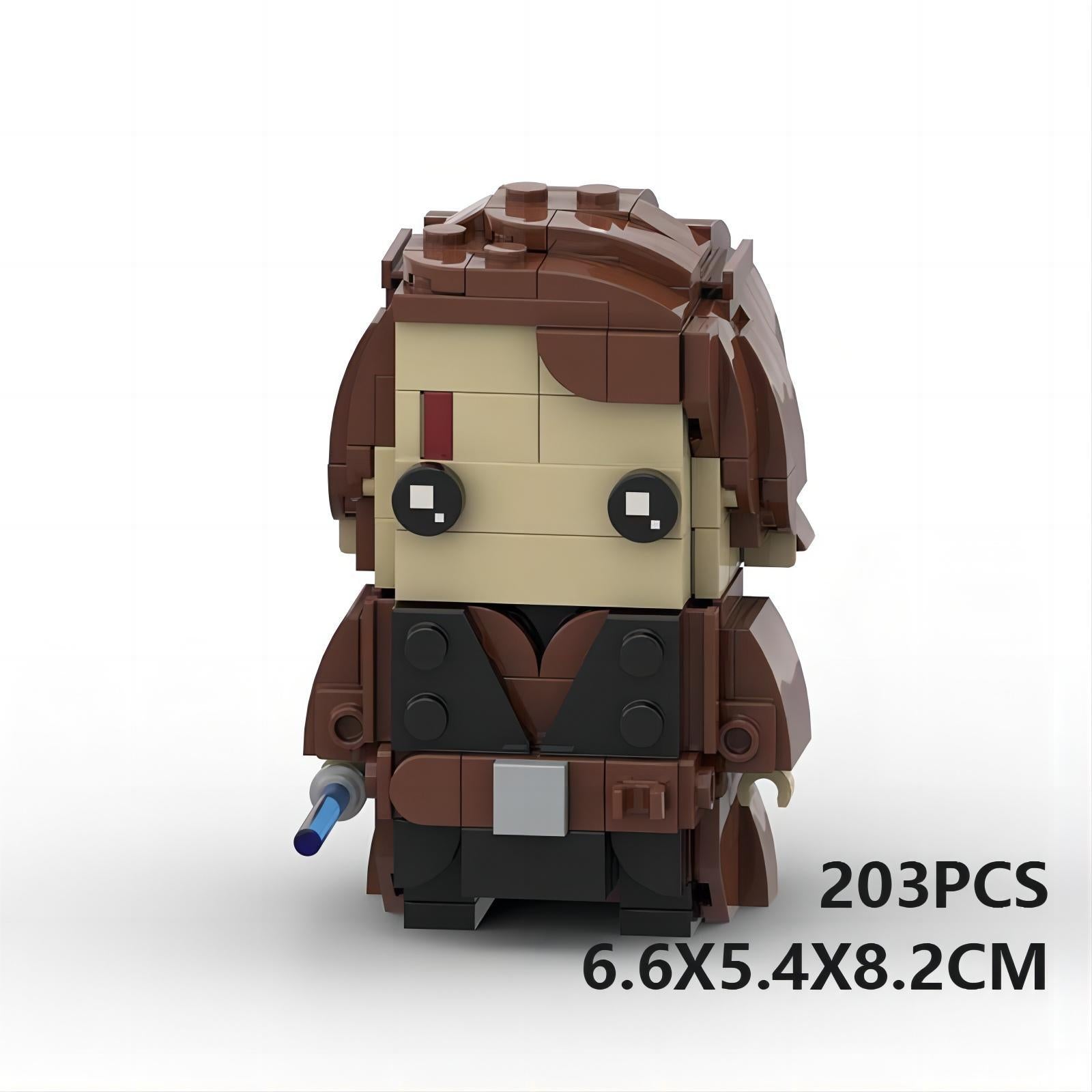 anakin skywalker brickheadz moc | lego-compatible star wars set - 3
