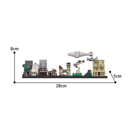 Ancient Adventure Skyline Building Kit | LEGO-Compatible MOC - 2