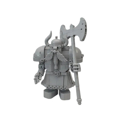 Ancient Dwarven Guardian Statue MOC Kit | LEGO-Compatible Fantasy Build - 1