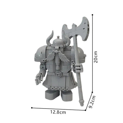 Ancient Dwarven Guardian Statue MOC Kit | LEGO-Compatible Fantasy Build - 2