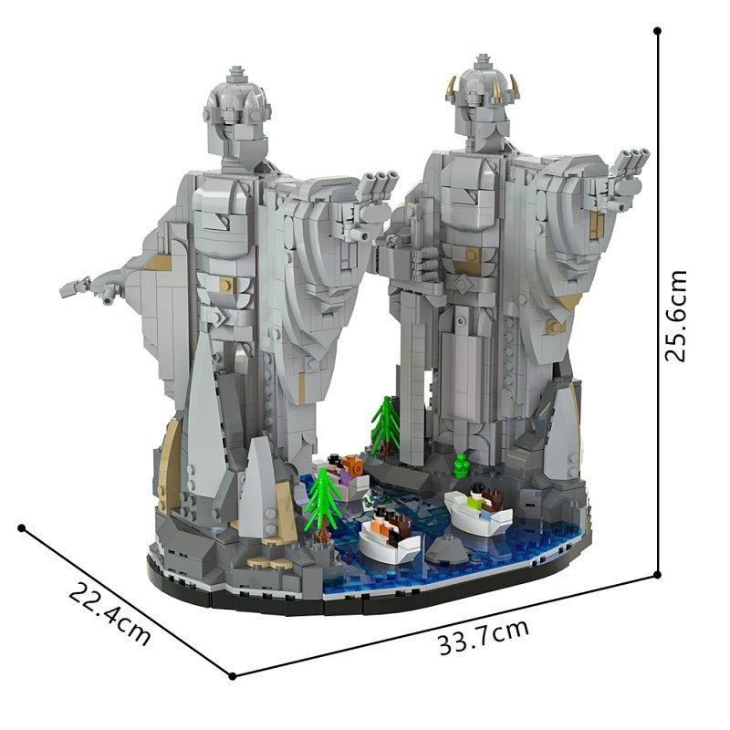Ancient Fantasy Guardian Statues Building Kit | LEGO-Compatible MOC - 4