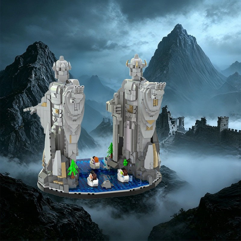 Ancient Fantasy Guardian Statues Building Kit | LEGO-Compatible MOC - 6
