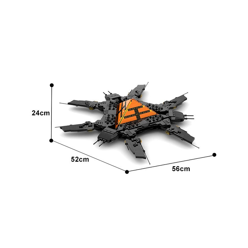 Ancient God Dark Galactic Mothership Capital Ship Building Kit | LEGO-Compatible MOC - 4