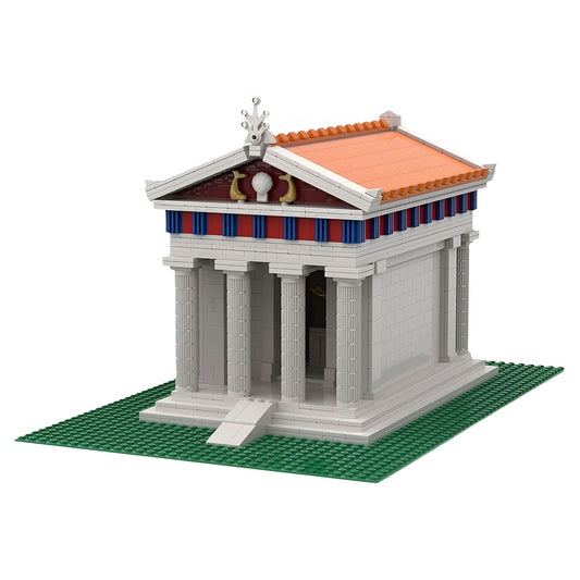 Ancient Greek Temple of Poseidon MOC Building Kit - 1