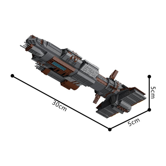 Ancient Space Capital Battleship Building Kit | LEGO-Compatible MOC - 1