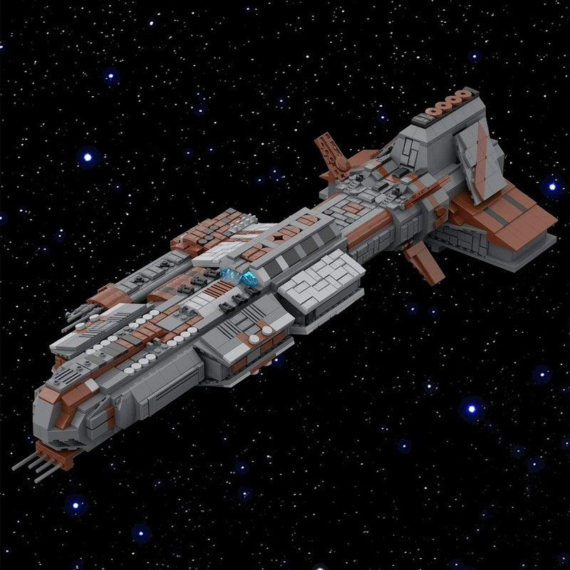 Ancient Space Capital Battleship Building Kit | LEGO-Compatible MOC - 2