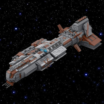 Ancient Space Capital Battleship Building Kit | LEGO-Compatible MOC - 2