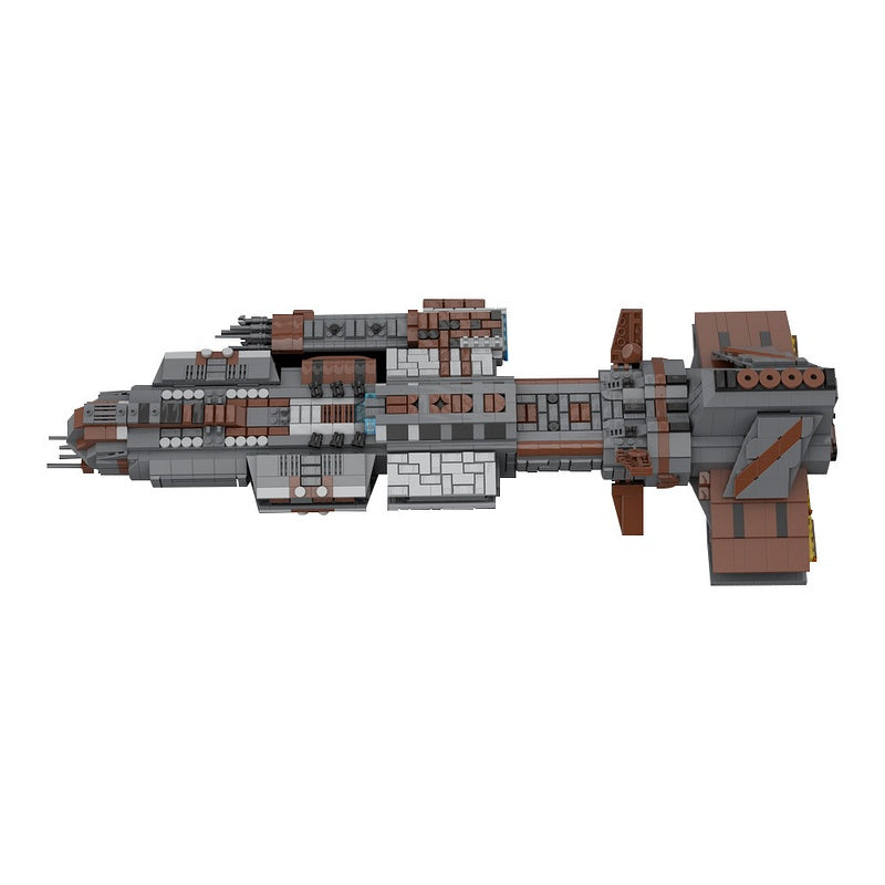Ancient Space Capital Battleship Building Kit | LEGO-Compatible MOC - 4