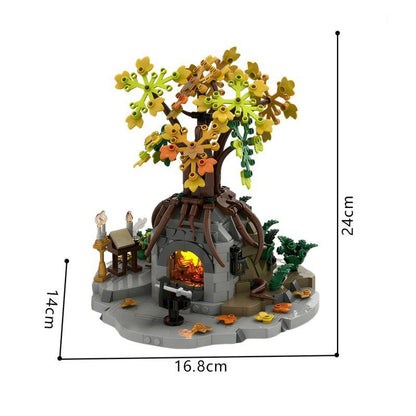 Ancient Sword Reforging Forge Scene MOC Kit | LEGO-Compatible Fantasy Build - 3