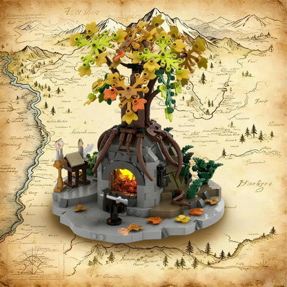 Ancient Sword Reforging Forge Scene MOC Kit | LEGO-Compatible Fantasy Build - 6
