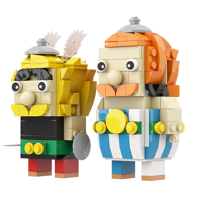 Ancient Warrior Duo Cube Characters MOC Building Kit - 1