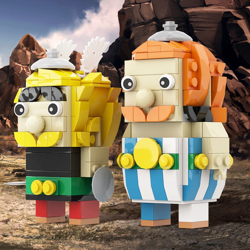 Ancient Warrior Duo Cube Characters MOC Building Kit - 2