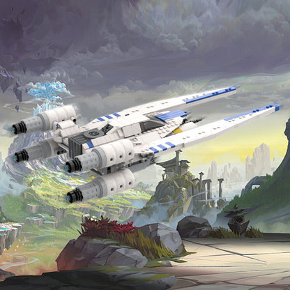 andor's white u wing building set | star wars | moc-218615 - 1