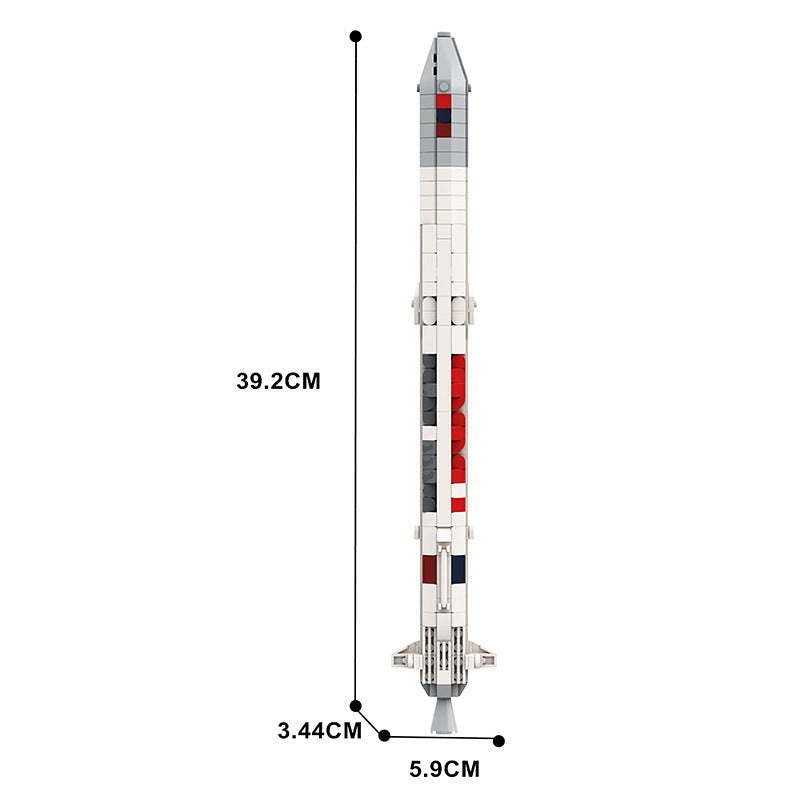 Angara 1.2 Rocket MOC Building Kit | 1:110 Scale Space Launch Model - 4