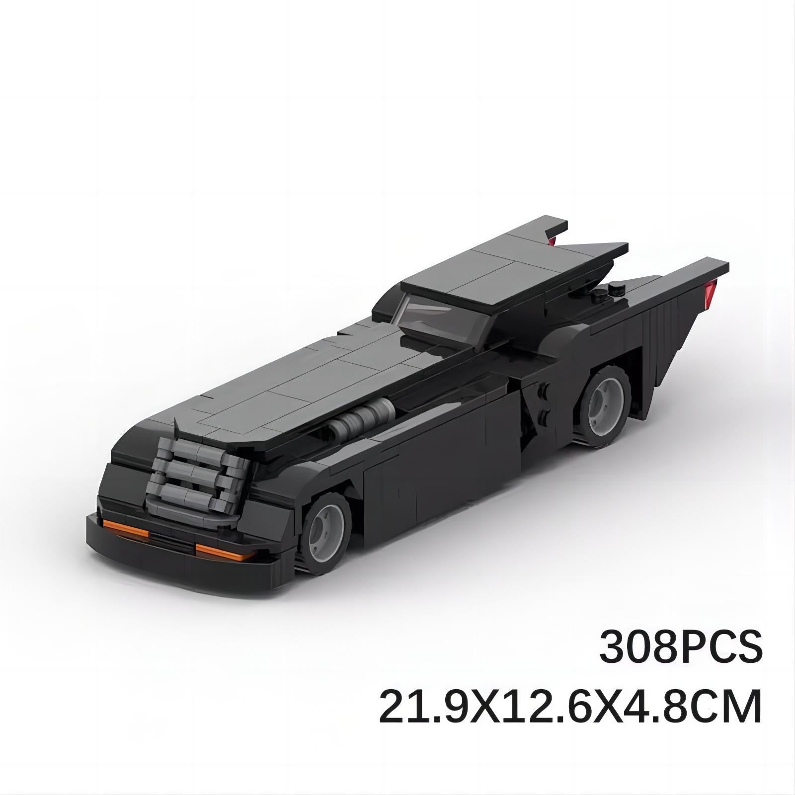 animated series batmobile building set | moc-93430 - 5
