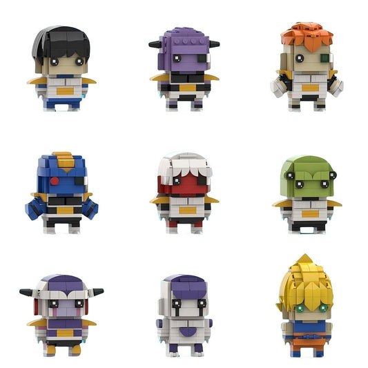 Anime Dragon Warrior BrickHeadz Building Kit | LEGO-Compatible MOC - 1