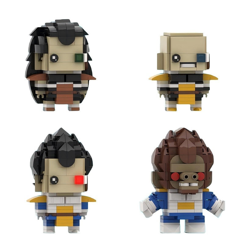 Anime Dragon Warrior BrickHeadz Building Kit | LEGO-Compatible MOC - 11