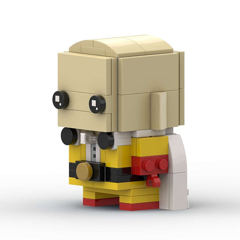 Anime Hero Bald Super Fighter BrickHeadz Building Kit | LEGO-Compatible MOC - 2