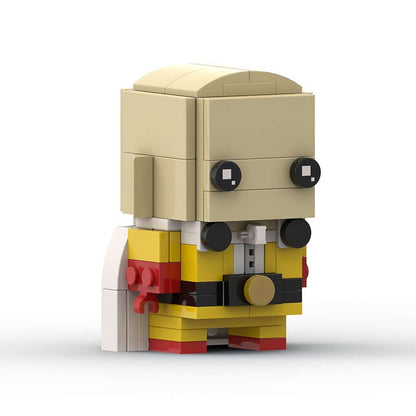 Anime Hero Bald Super Fighter BrickHeadz Building Kit | LEGO-Compatible MOC - 4