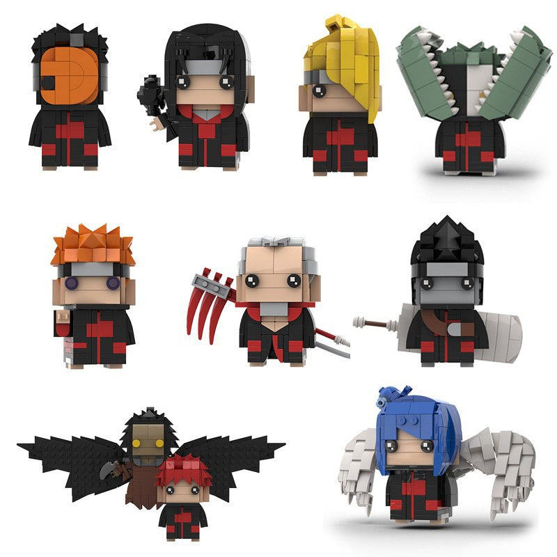 Anime Ninja Hero BrickHeadz Building Kit | LEGO-Compatible MOC - 1