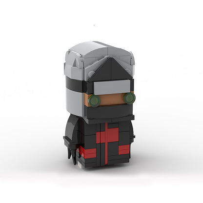 Anime Ninja Hero BrickHeadz Building Kit | LEGO-Compatible MOC - 15