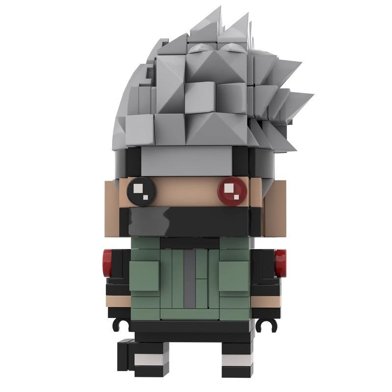 Anime Ninja Hero BrickHeadz Building Kit | LEGO-Compatible MOC - 1