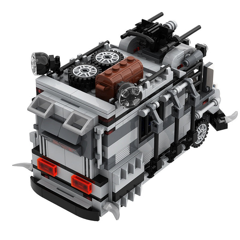 Anti Zombie Van MOC Building Kit | Armored Survival Vehicle Model - 4