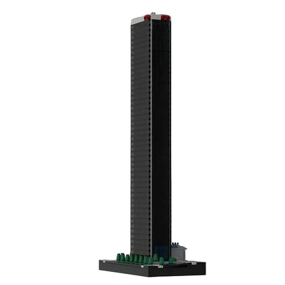 Aon Center LA Skyscraper Building Kit | 1/650 Scale LEGO-Compatible MOC - 1