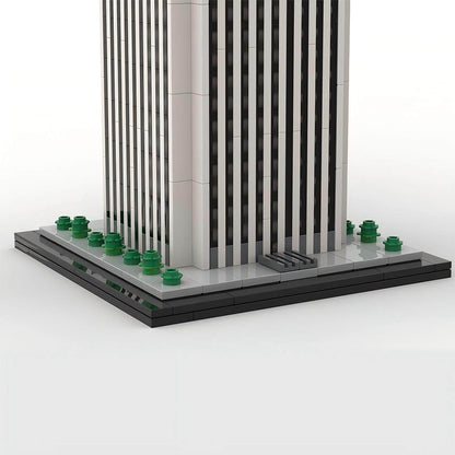 Aon Center LA Skyscraper MOC Building Kit | Micro Urban Skyline Model - 8