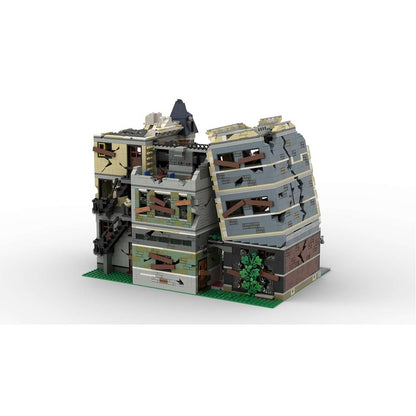 Apocalyptic City Square MOC Modular Architecture Building Kit - 3