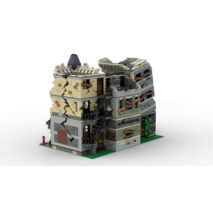 Apocalyptic City Square MOC Modular Architecture Building Kit - 4