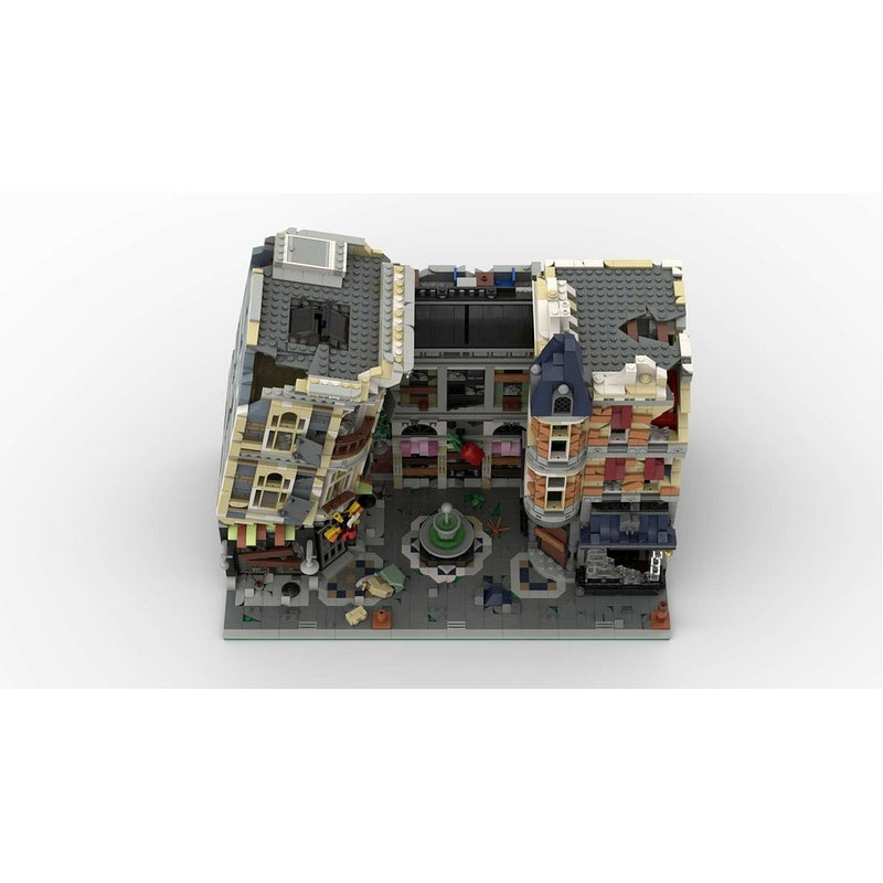Apocalyptic City Square MOC Modular Architecture Building Kit - 5