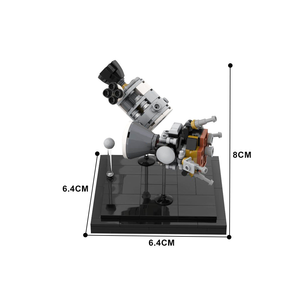 Apollo 13 Diorama Building Kit | CSM & LM | LEGO-Compatible MOC - 3