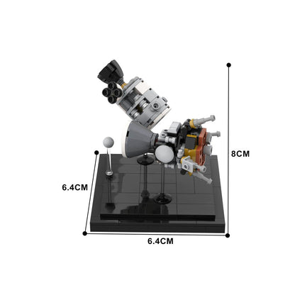 Apollo 13 Diorama Building Kit | CSM & LM | LEGO-Compatible MOC - 3