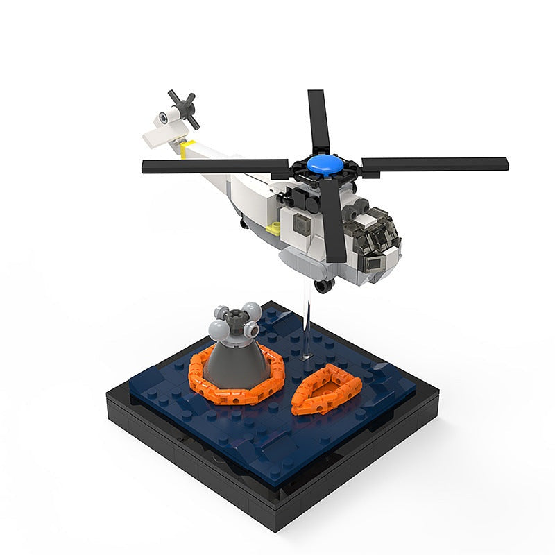 Apollo Recovery Mission MOC Building Kit | Lunar Space Exploration Model - 4