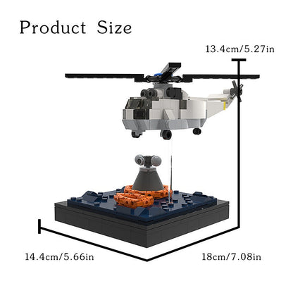 Apollo Recovery Mission MOC Building Kit | Lunar Space Exploration Model - 5