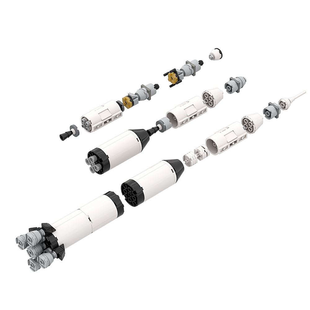 apollo saturn v launch vehicle building set | moc-122492 - 2