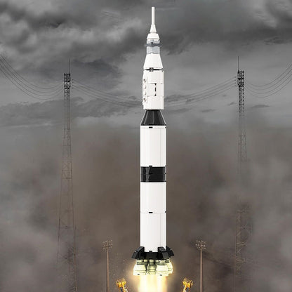 Apollo Saturn V Launch Vehicle MOC Building Kit | Space Rocket Model - 3